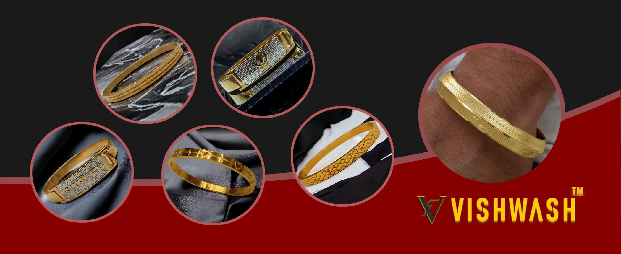 SS Punjabi Hand Kada Imitation Jewellery Manufacturers - Suppliers and Expoters Rajkot - Gujarat - India